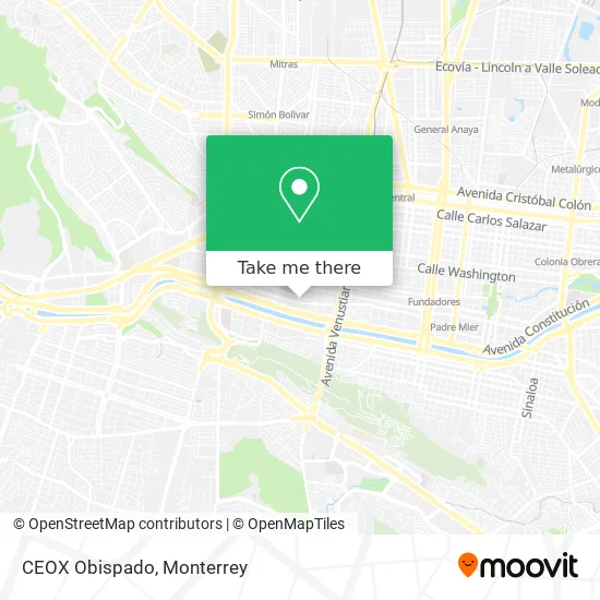 CEOX Obispado map