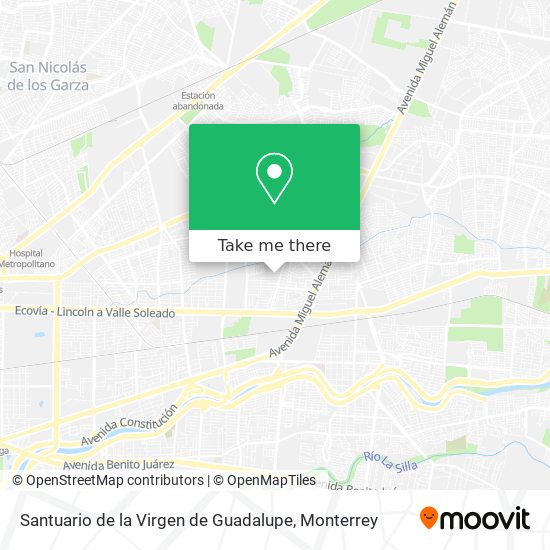 Santuario de la Virgen de Guadalupe map