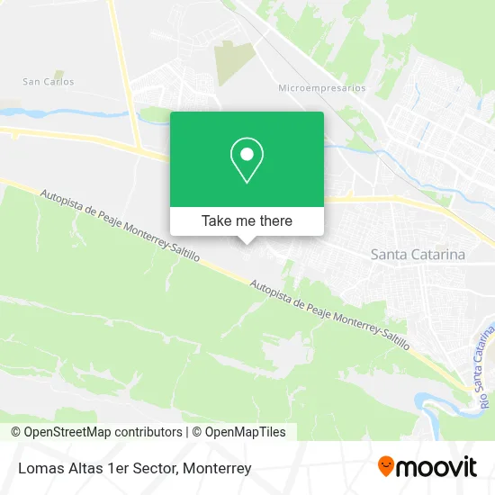 Lomas Altas 1er Sector map