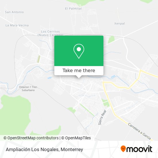 Ampliación Los Nogales map