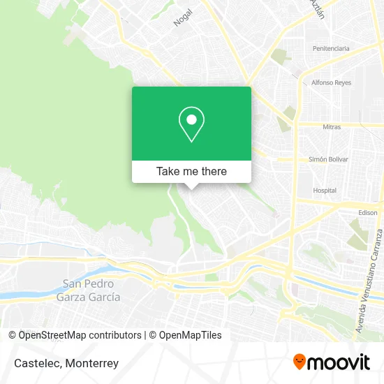 Castelec map