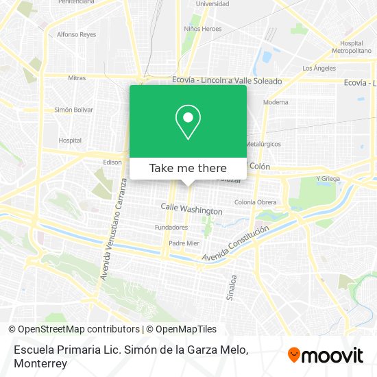 Escuela Primaria Lic. Simón de la Garza Melo map