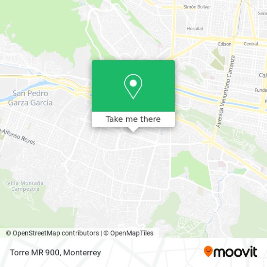 Torre MR 900 map