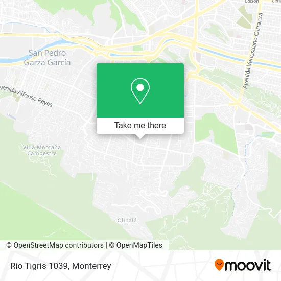 Rio Tigris 1039 map