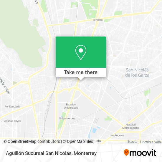 Mapa de Aguillón Sucursal San Nicolás