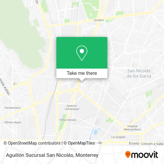Mapa de Aguillón Sucursal San Nicolás