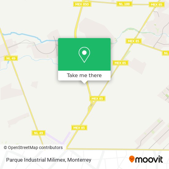 Parque Industrial Milimex map