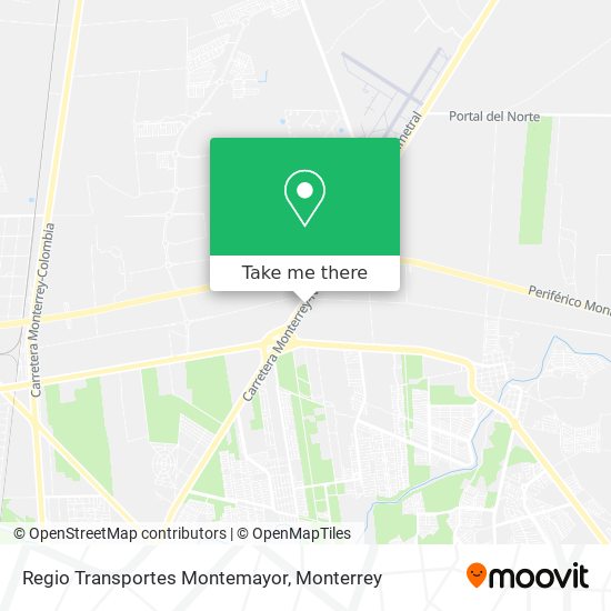 Regio Transportes Montemayor map