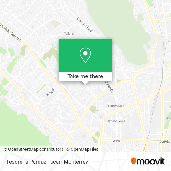 Mapa de Tesorería Parque Tucán