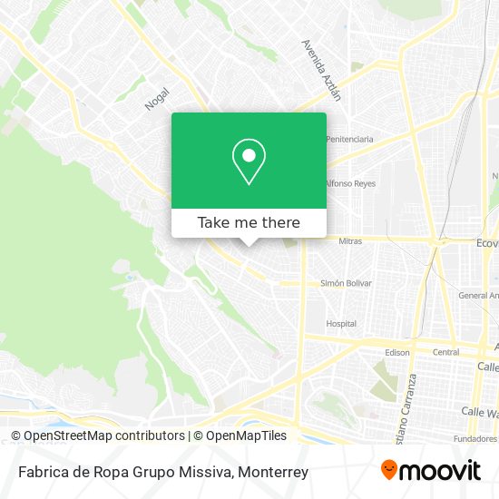 Fabrica de Ropa Grupo Missiva map