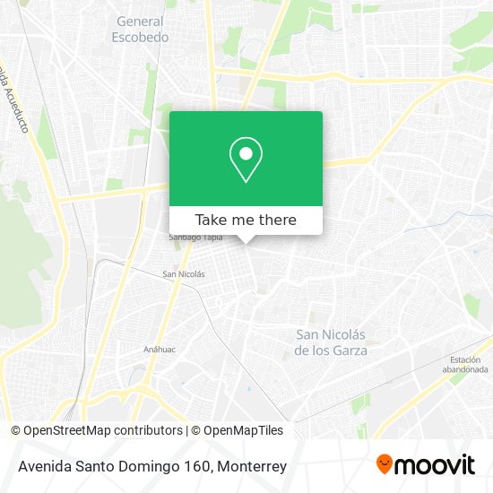 Mapa de Avenida Santo Domingo 160