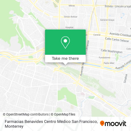 Farmacias Benavides Centro Médico San Francisco map