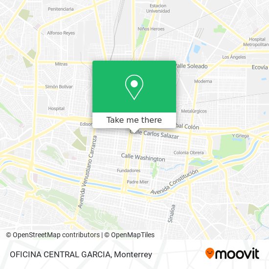 OFICINA CENTRAL GARCIA map