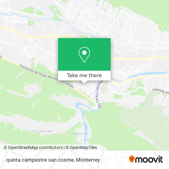 Mapa de quinta campestre san cosme