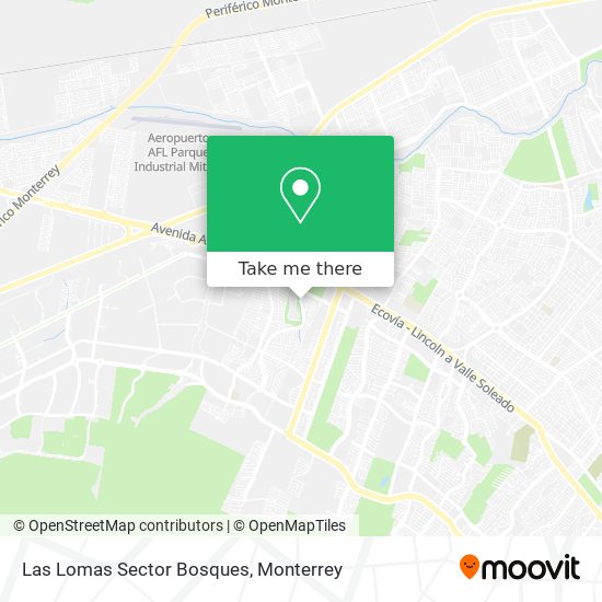 Las Lomas Sector Bosques map