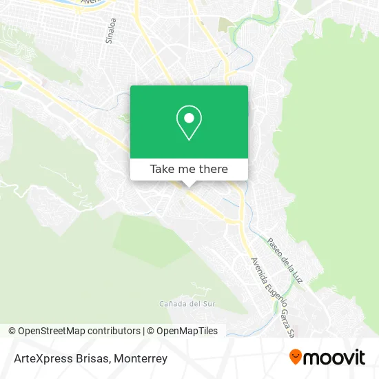 ArteXpress Brisas map
