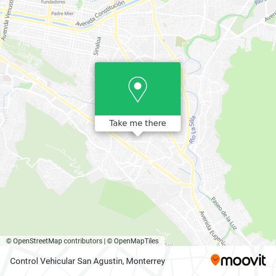 Mapa de Control Vehicular San Agustin