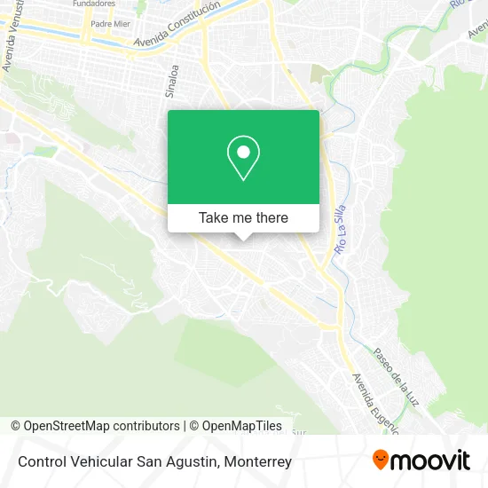 Mapa de Control Vehicular San Agustin