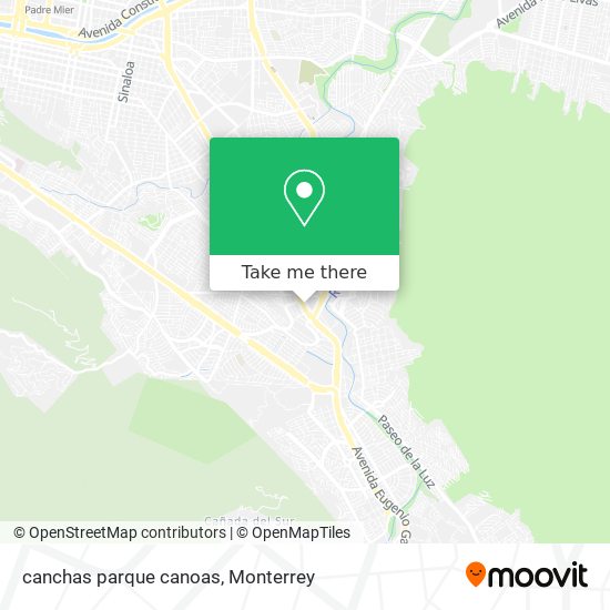 canchas parque canoas map