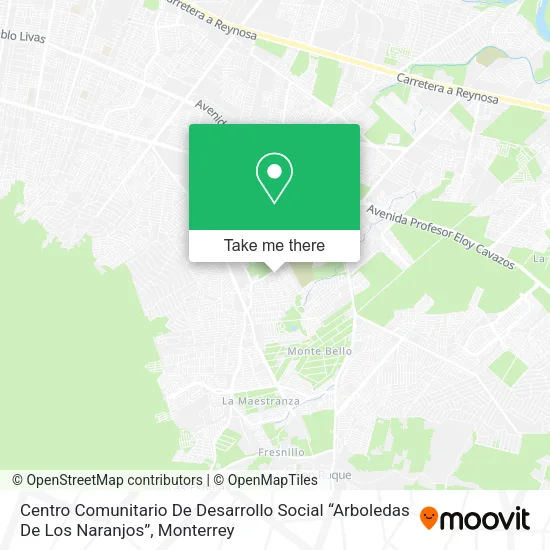 Mapa de Centro Comunitario De Desarrollo Social “Arboledas De Los Naranjos”