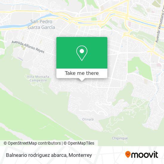 Balneario rodriguez abarca map