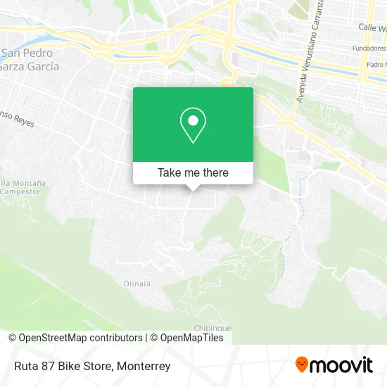 Ruta 87 Bike Store map