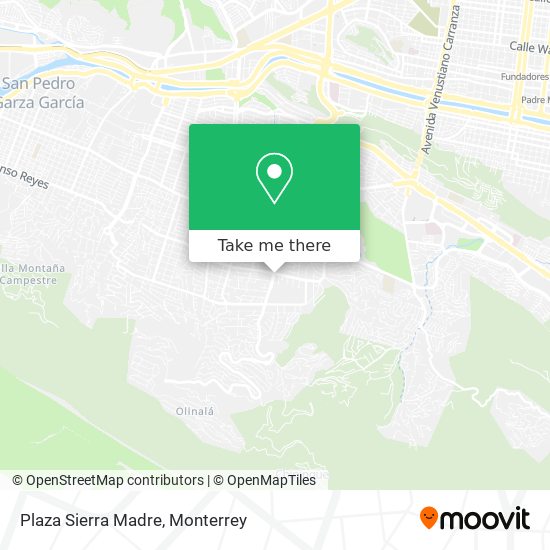 Mapa de Plaza Sierra Madre