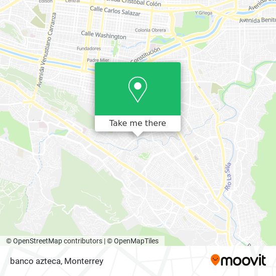 How to get to banco azteca in Monterrey by Bus or Metrorrey?