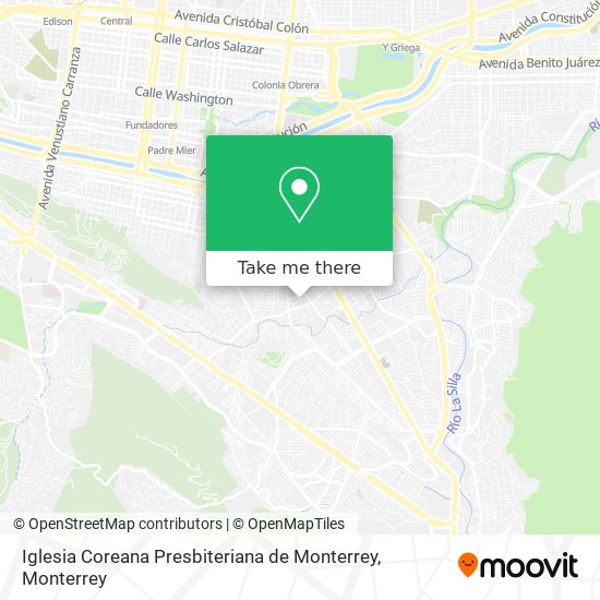 Iglesia Coreana Presbiteriana de Monterrey map