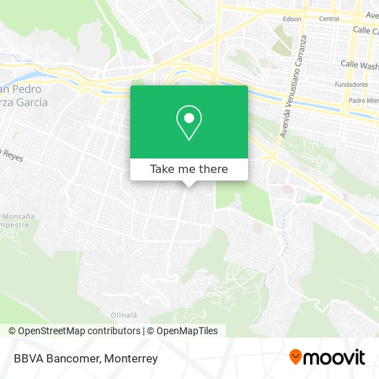 BBVA Bancomer map