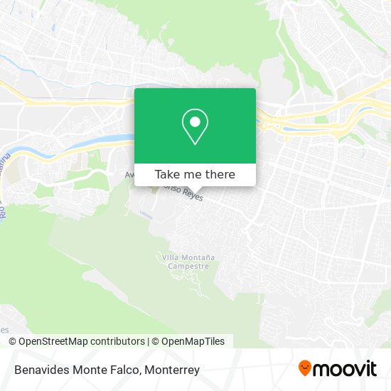 Benavides Monte Falco map