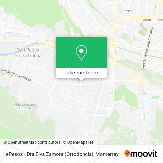 ePesos - Dra Elva Zamora (Ortodoncia) map