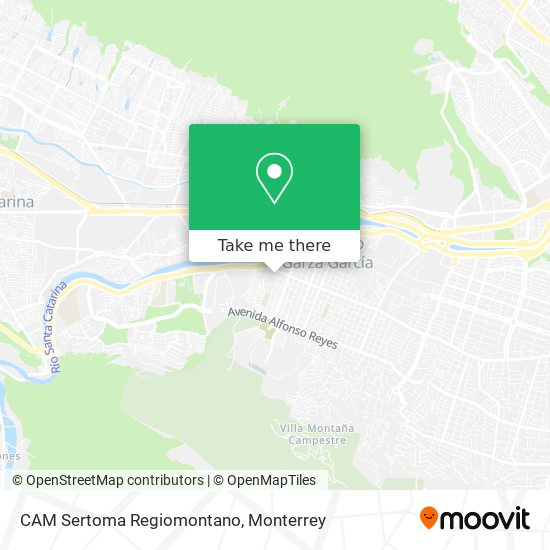 How to get to CAM Sertoma Regiomontano in San Pedro Garza García by Bus or  Metrorrey?