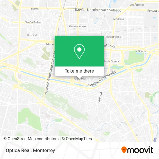 Optica Real map