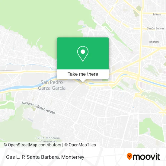 Gas L. P.  Santa Barbara map