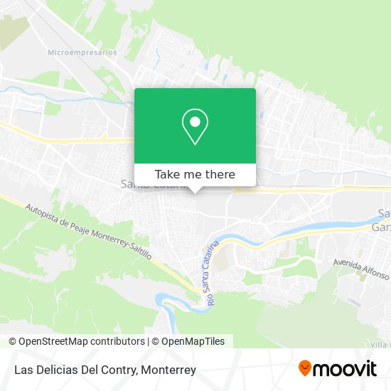 Las Delicias Del Contry map