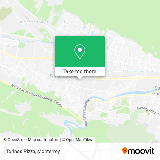 Mapa de Torinos Pizza