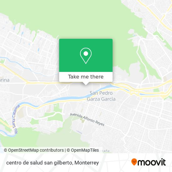 Mapa de centro de salud san gilberto