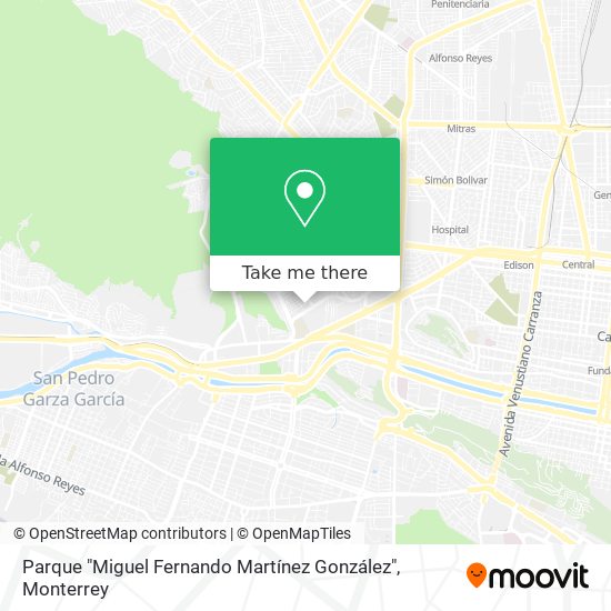 Mapa de Parque "Miguel Fernando Martínez González"