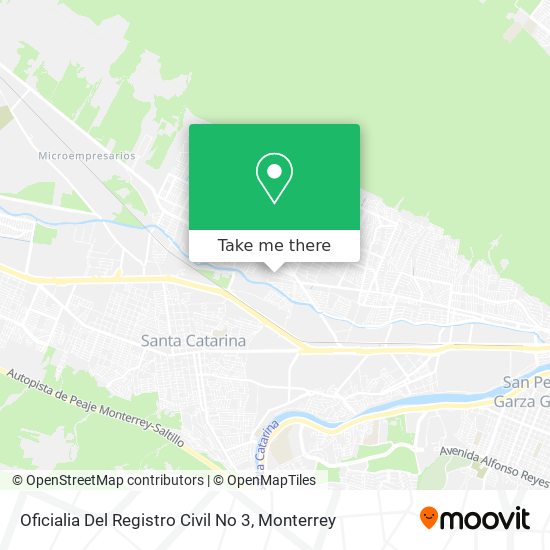 Oficialia Del Registro Civil No 3 map