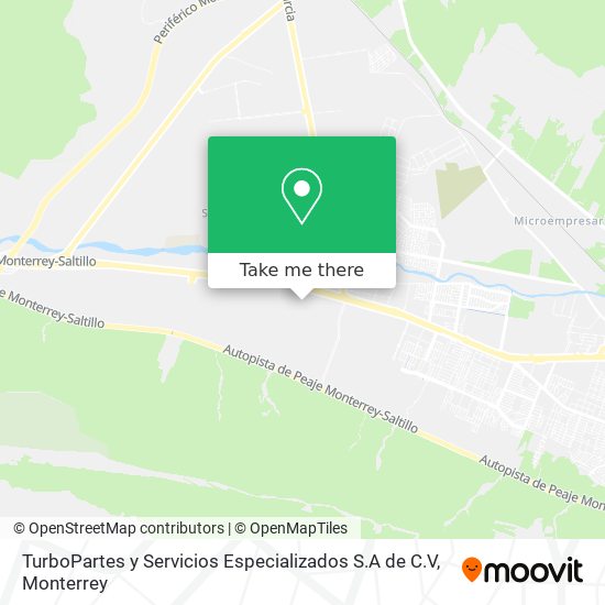 TurboPartes y Servicios Especializados S.A de C.V map