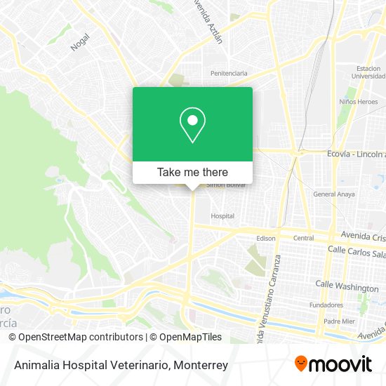 Mapa de Animalia Hospital Veterinario