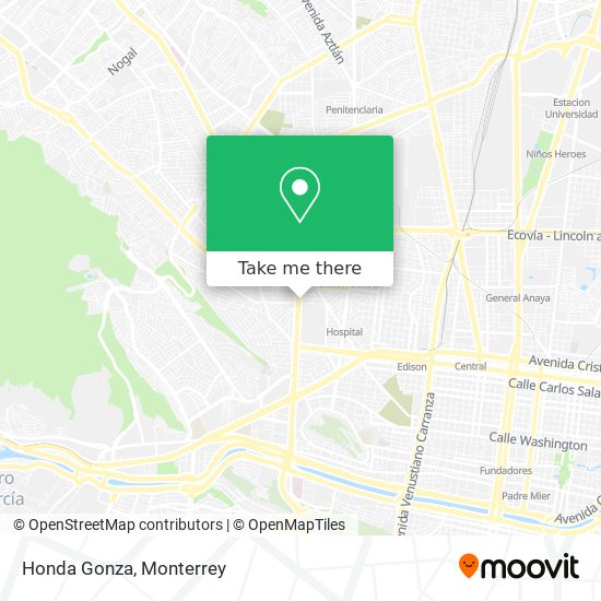 How to get to Honda Gonza in Monterrey by Bus or Metrorrey?