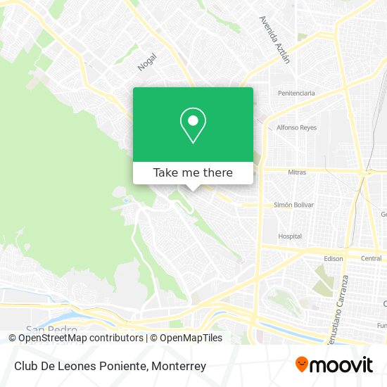 Mapa de Club De Leones Poniente