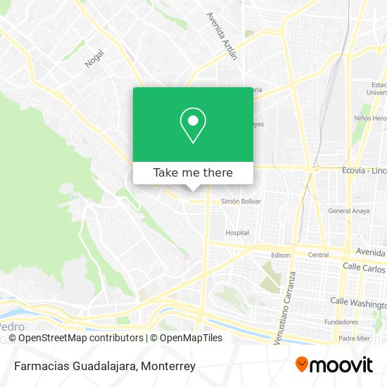 Farmacias Guadalajara map