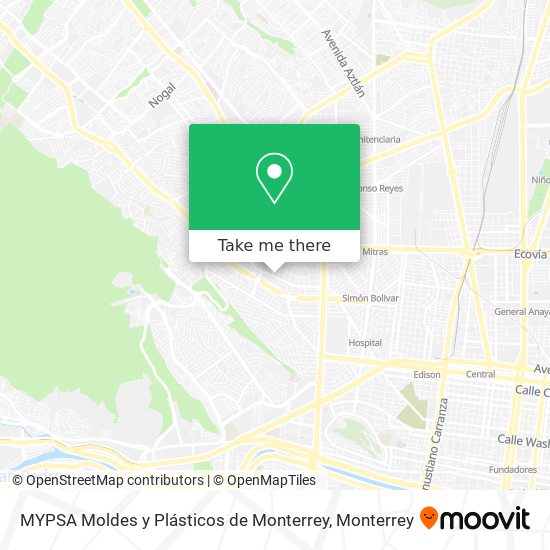 MYPSA Moldes y Plásticos de Monterrey map