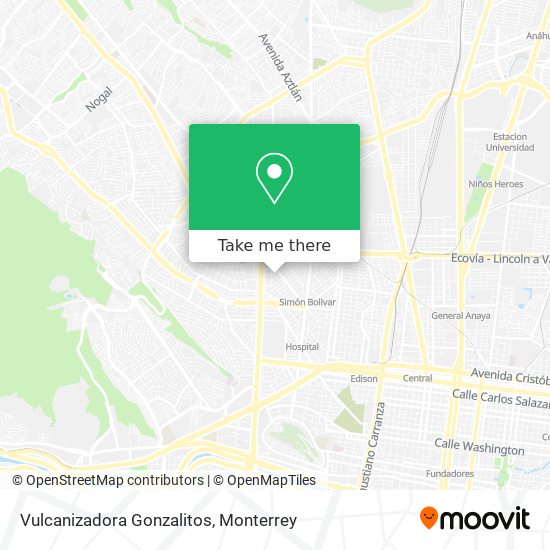 Vulcanizadora Gonzalitos map