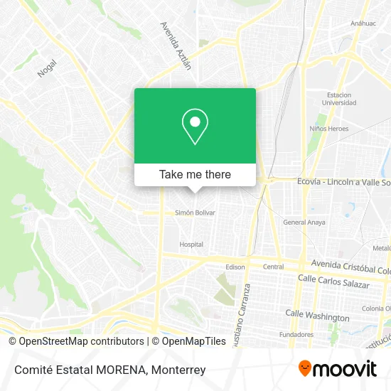 Comité Estatal MORENA map