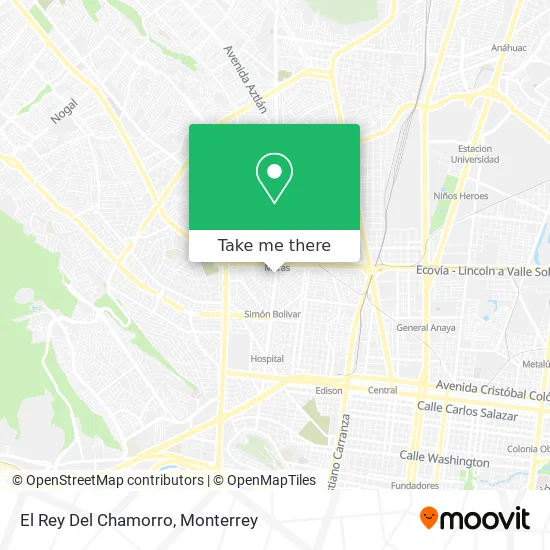 El Rey Del Chamorro map