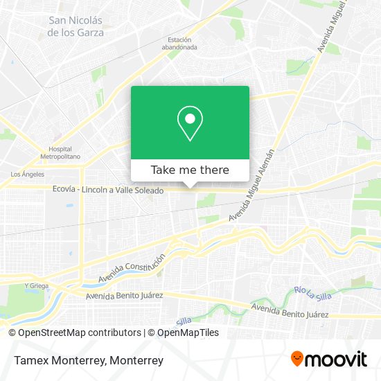 Tamex Monterrey map